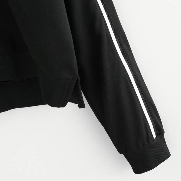 SHEIN Half Zip Crewneck Sweatshirt - Picture 3 of 10